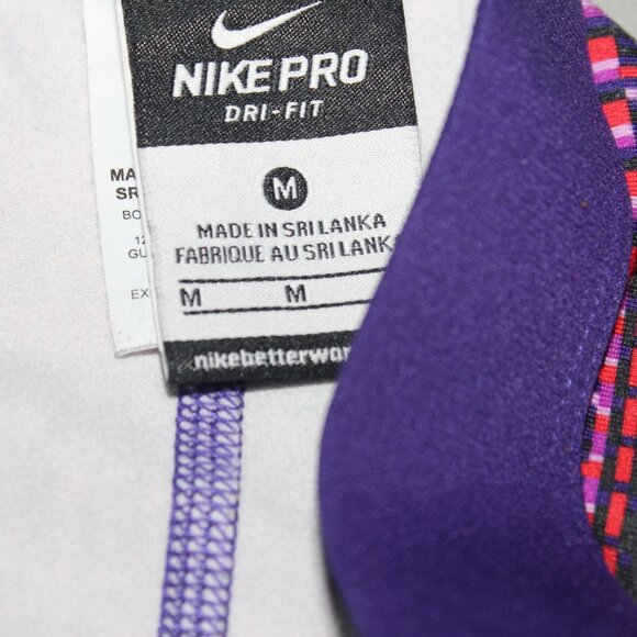 Multi Color Nike Pro Leggings Size Medium - Picture 4 of 6